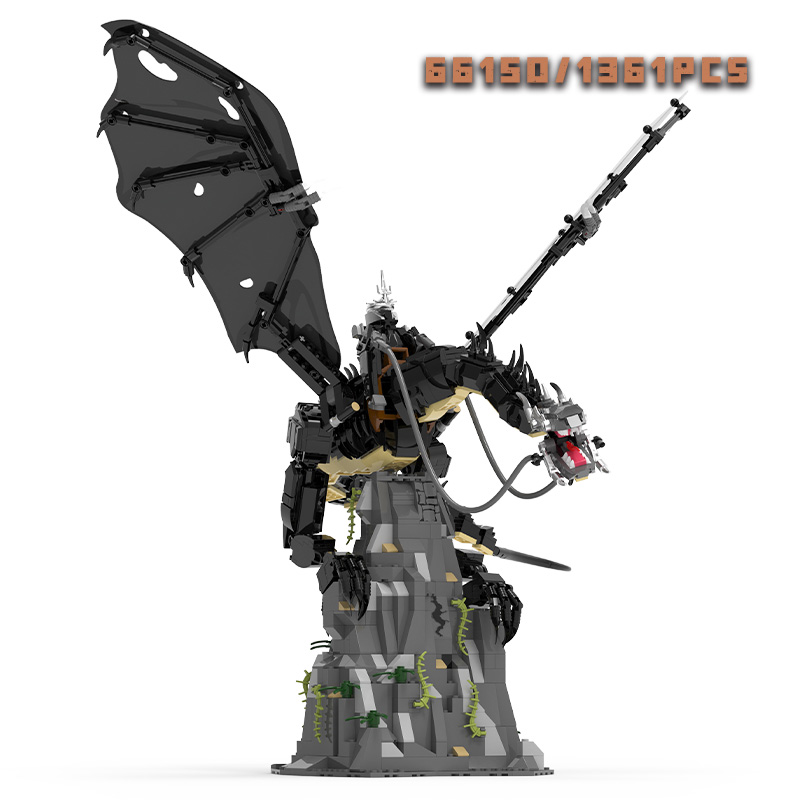 Model Kit Instructions - 1361pcs Witch King Fell Beast Building