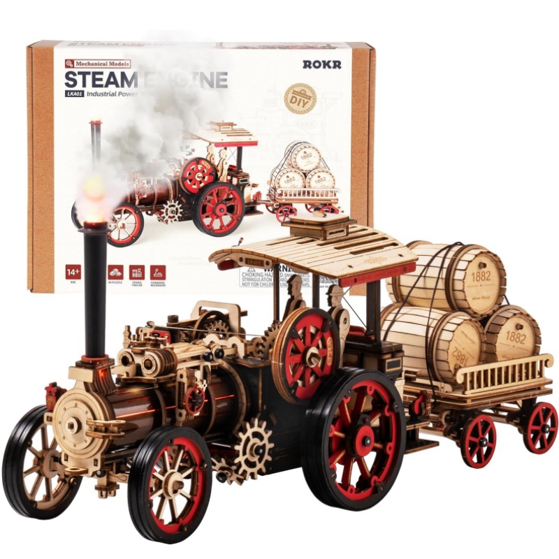 Model Kit Locomotive - Robotime Rokr Car Model Building Kit