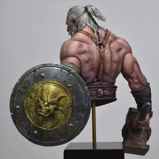 Model Kit Zombie - 1/12 Resin Model Bust GK， Unassembled