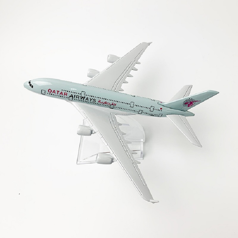 16cm 1/400 Scale Qatar Airways - Model Kit Planes ulasan dan harga