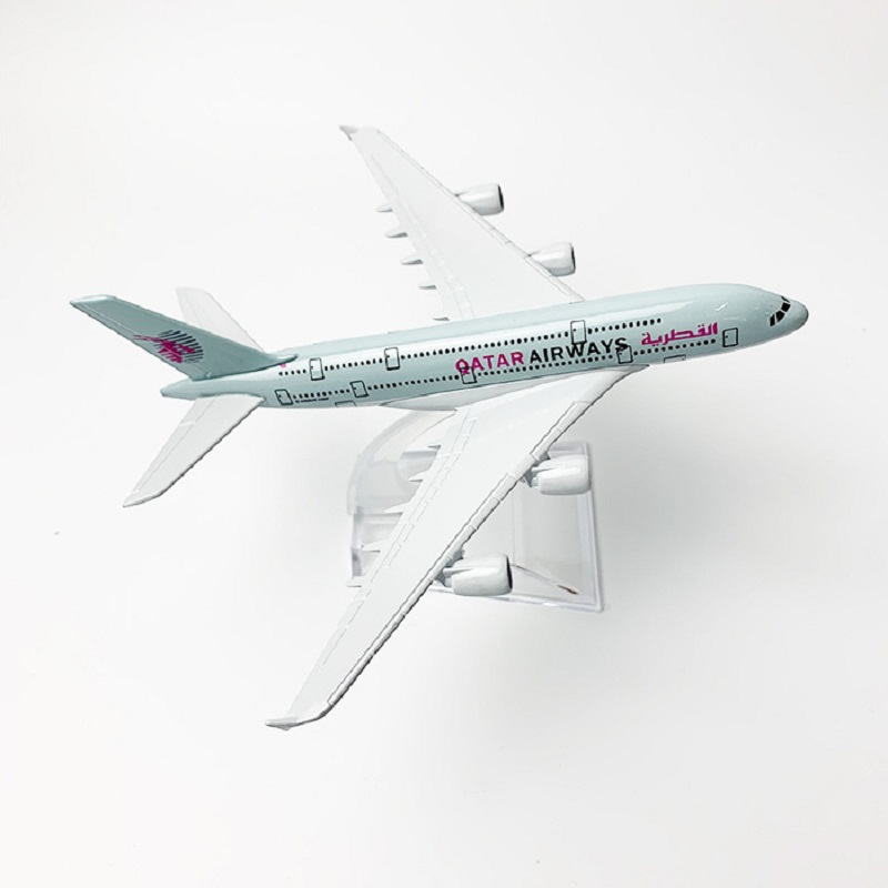 16cm 1/400 Scale Qatar Airways - Model Kit Planes ulasan dan harga