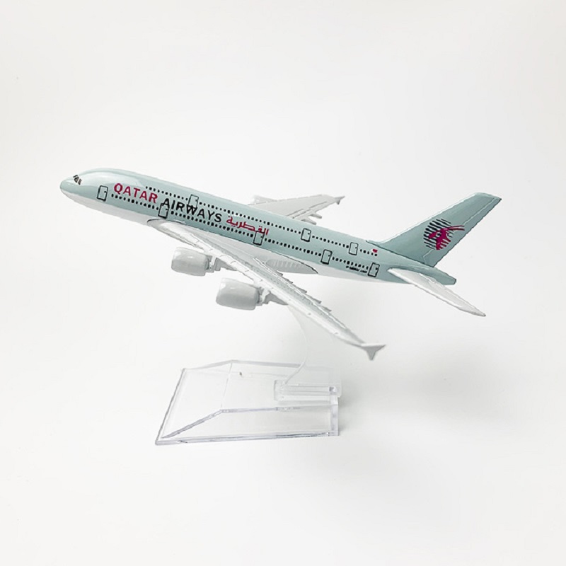 16cm 1/400 Scale Qatar Airways - Model Kit Planes ulasan dan harga