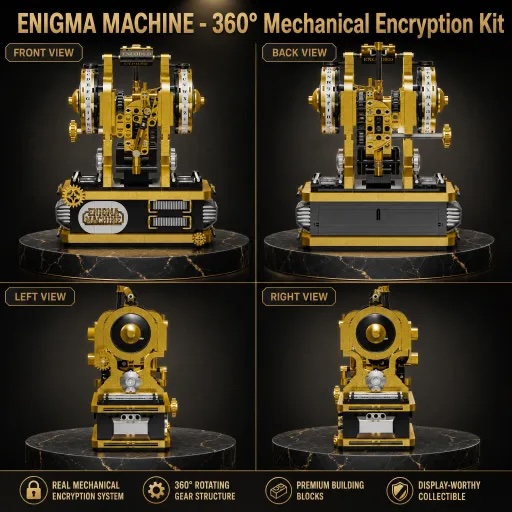 Enigma Machine Building Blocks - Model Kit Instructions ulasan dan harga
