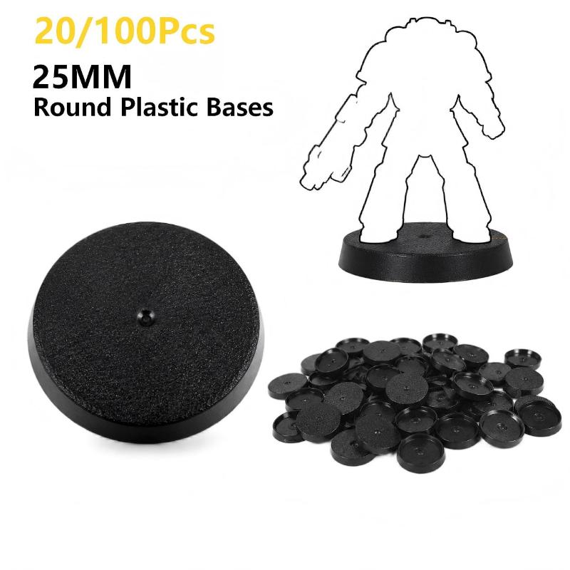 20/100Pcs 25mm Round Wargame M - Model Figure Base ulasan dan harga