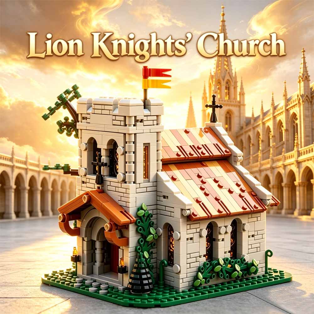 Medieval Lion Knights Church B - Model Kit Knight ulasan dan harga