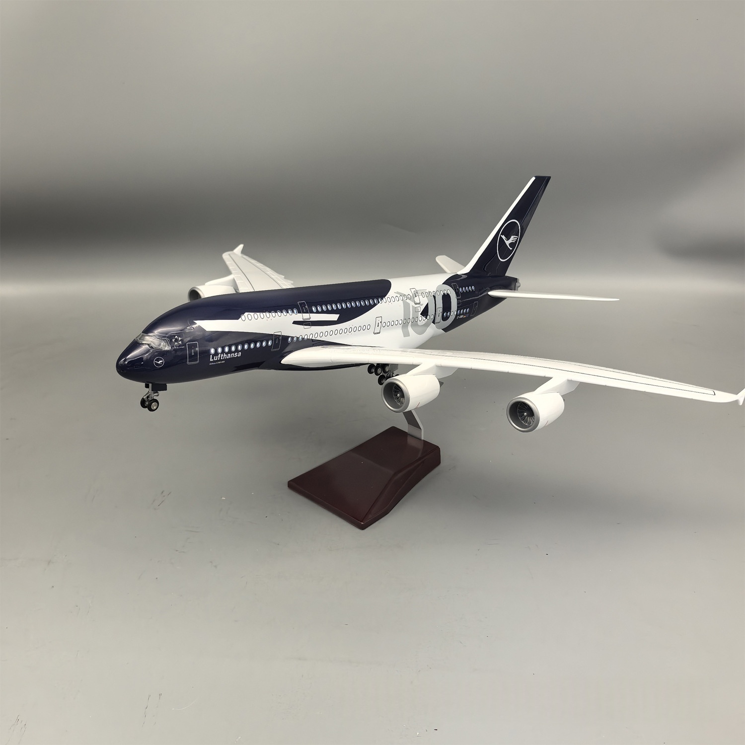 New 45cm Lufthansa A380 100 Ye - Model Kit Planes ulasan dan harga