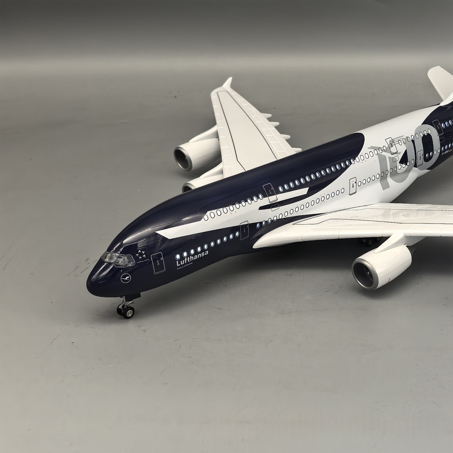 New 45cm Lufthansa A380 100 Ye - Model Kit Planes ulasan dan harga