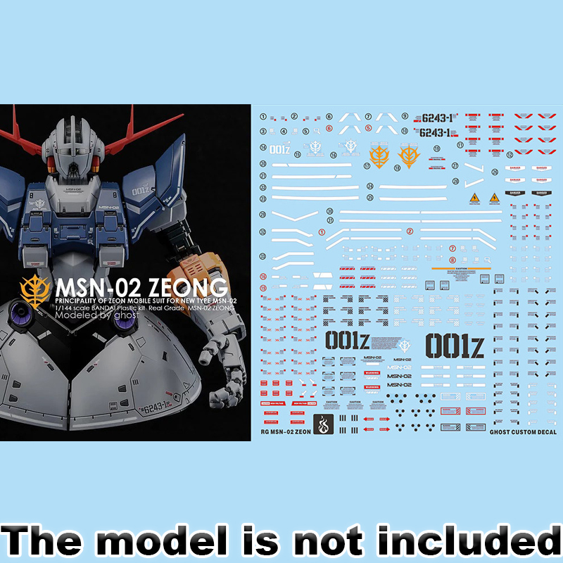 Model Decals for RG 1/144 MSN- - Model Kit Hobby ulasan dan harga