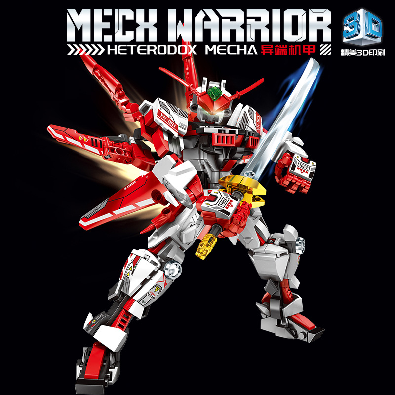 Warrior Mech Heterodox Bricks  - Model Kit Knight ulasan dan harga