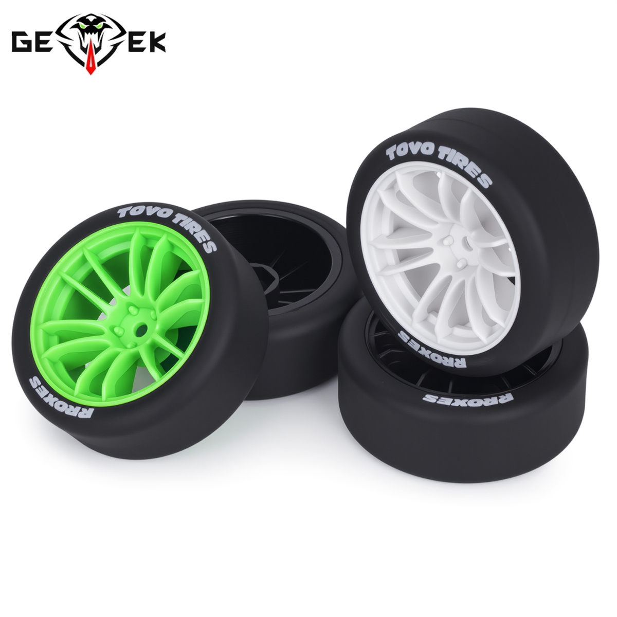 4Pcs Hard Drift Tires Wheel Ty - Model Kit Tamiya ulasan dan harga