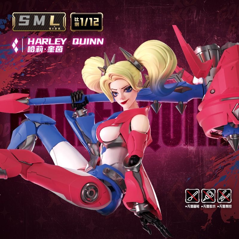 New In Stock Blokees DC Action - Model Kit Harley Quinn ulasan dan harga
