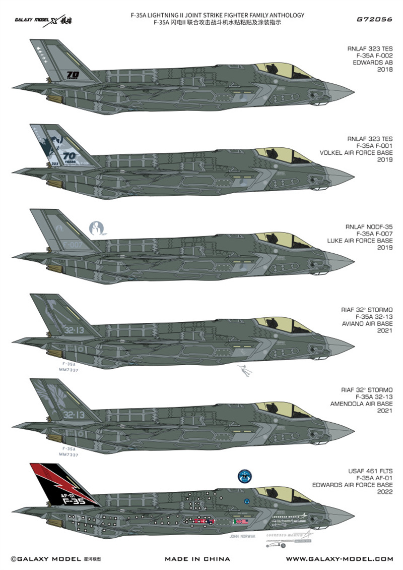 Galaxy 1/72 Scale F-35A Lightn - Model Kit Tamiya ulasan dan harga