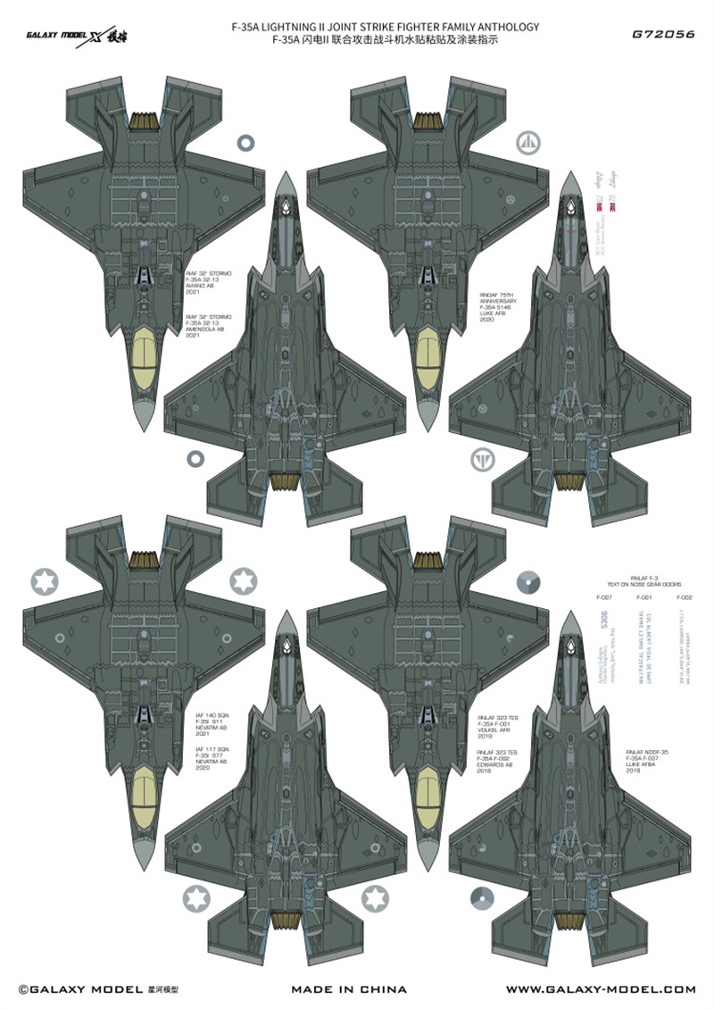 Galaxy 1/72 Scale F-35A Lightn - Model Kit Tamiya ulasan dan harga