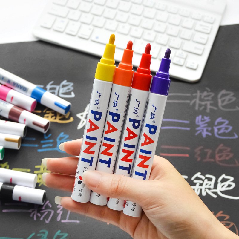 12 Colors Permanent Waterproof - Model Kit Markers ulasan dan harga