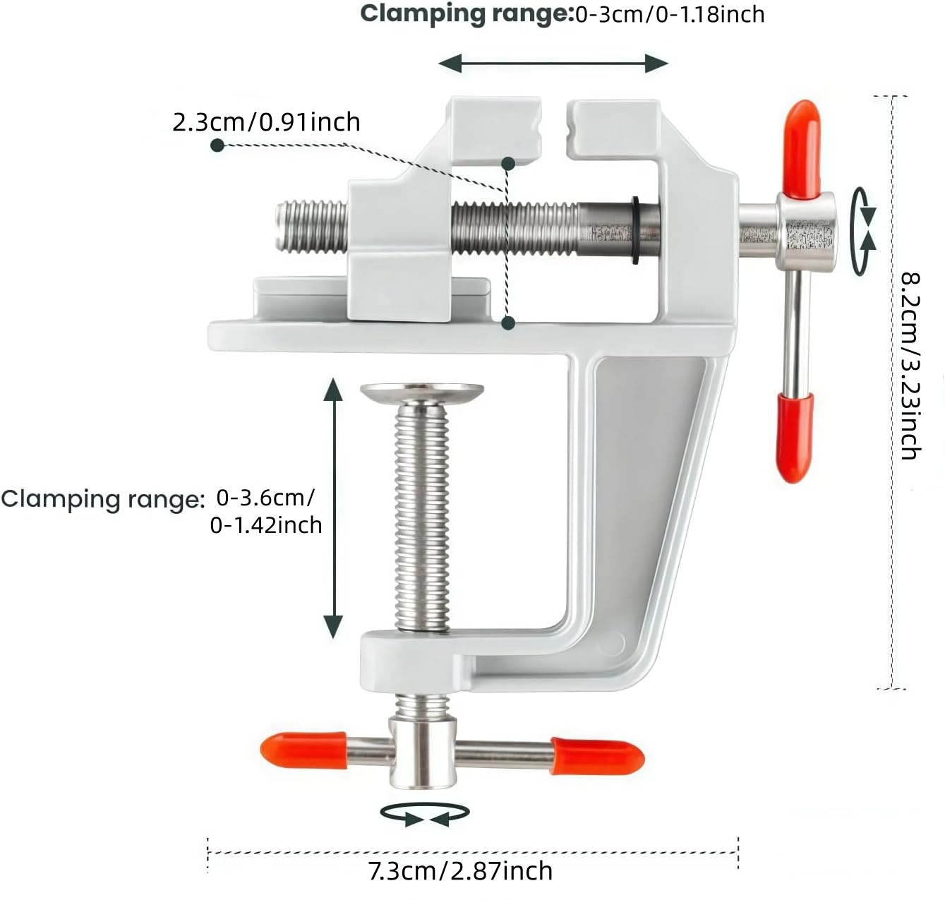 Mini Bench Vise Muliti-Funcati - Model Kit Vise ulasan dan harga