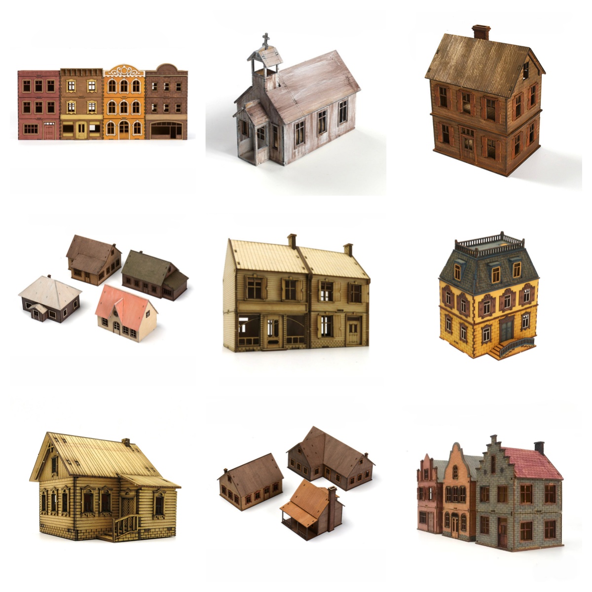 1/72 Wooden Assembly House Eur - Model Kit Instructions ulasan dan harga