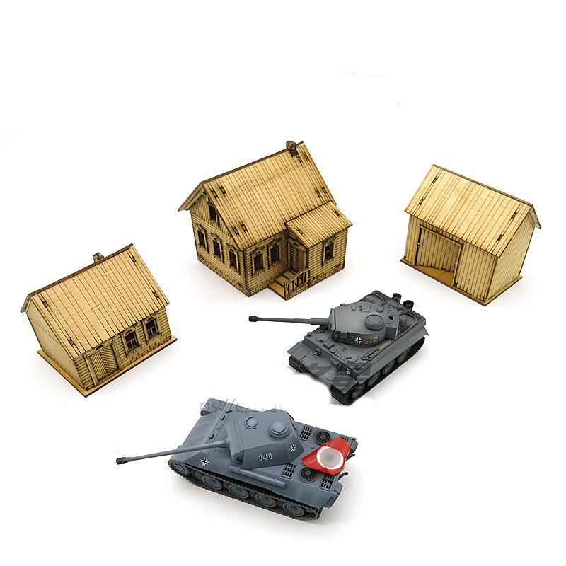 1/72 Wooden Assembly House Eur - Model Kit Instructions ulasan dan harga