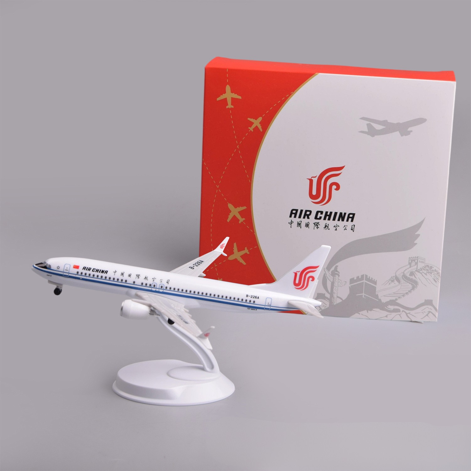 20cm Air China B737Max8 Plasti - Model Kit Planes ulasan dan harga