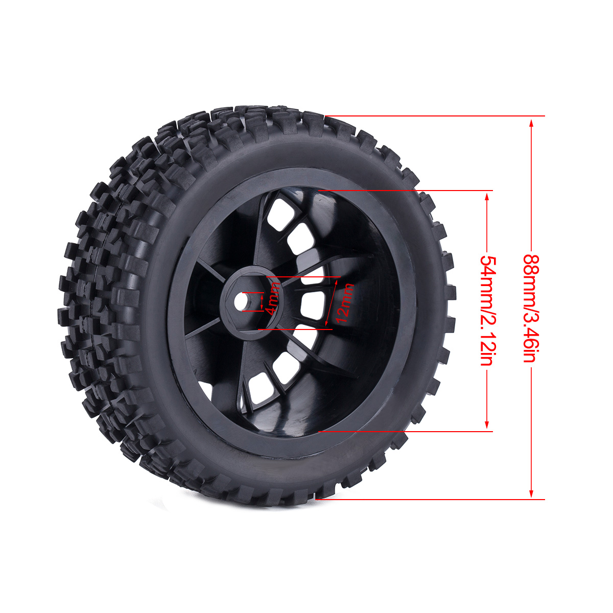 Rc Rally Tires for 1/10 Wltoys - Model Kit Tamiya ulasan dan harga