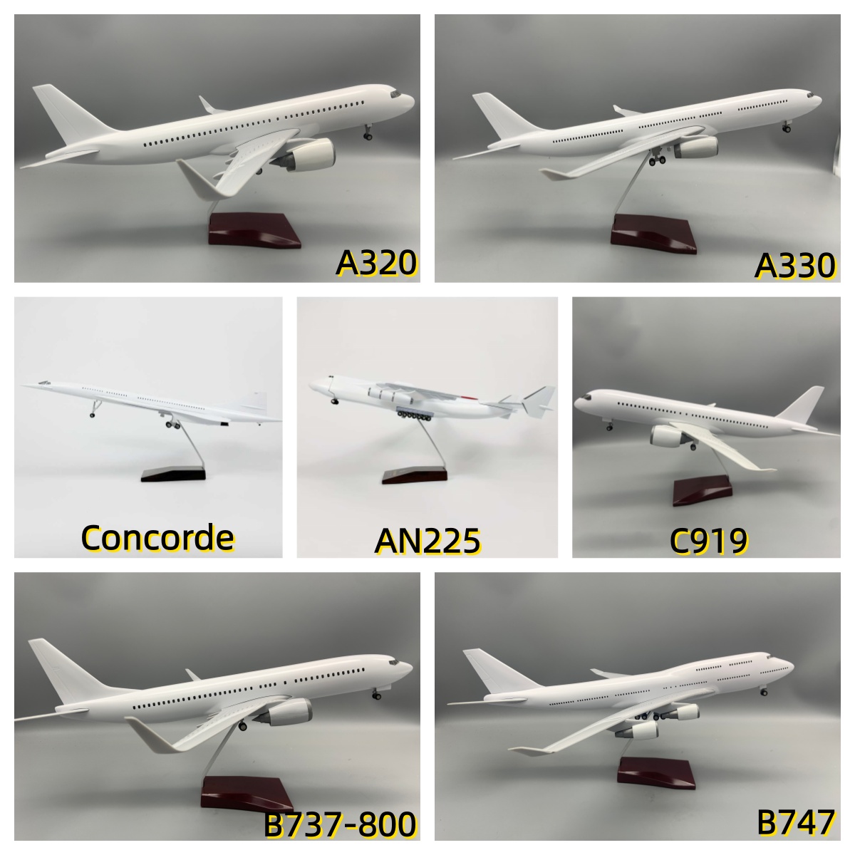 47CM Blank White DIY Airplane  - Model Kit Planes ulasan dan harga