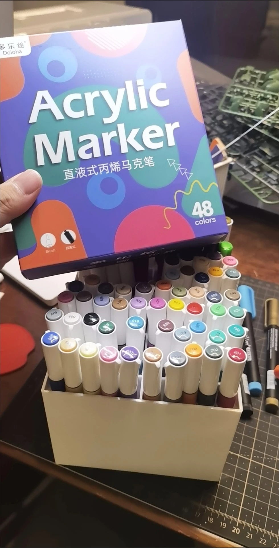 DOLOHA Doloha Acrylic Marker P - Model Kit Markers ulasan dan harga